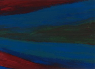 Peinture intitulée "Horizon" par Mohamed Tahdaini, Œuvre d'art originale