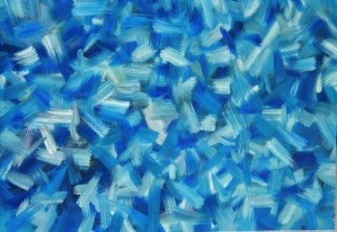 Peinture intitulée "Always blue" par Mohamed Tahdaini, Œuvre d'art originale
