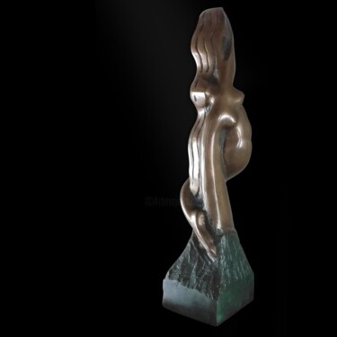 Sculptuur getiteld "Entre ciel et terre" door Tahir Gavrilovic, Origineel Kunstwerk, Bronzen