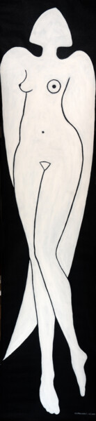 Pintura titulada "Ange blanc" por Tahir Gavrilovic, Obra de arte original, Acrílico