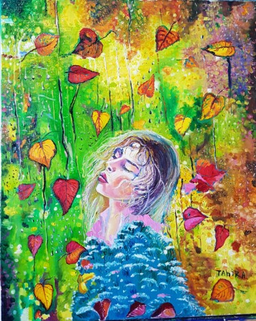 Peinture intitulée "Respirer" par Tahira Quliyeva, Œuvre d'art originale, Huile