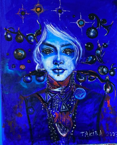 Peinture intitulée "La Vie Éternelle et…" par Tahira Quliyeva, Œuvre d'art originale, Huile