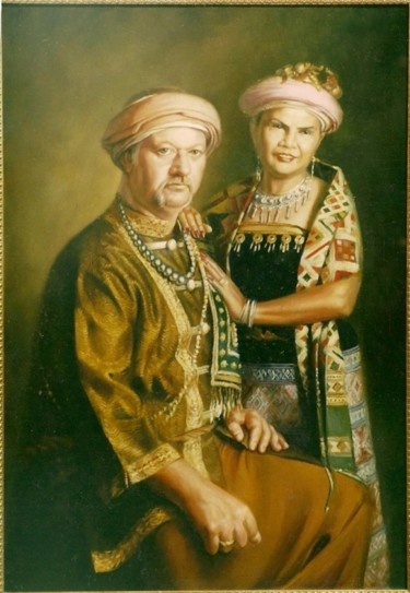 Pittura intitolato "portret-70x90.jpg" da Tahirakif, Opera d'arte originale