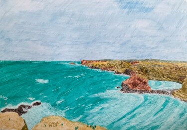 Painting titled "Pontal da Carrapate…" by Taicil, Original Artwork, Marker