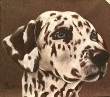 Peinture intitulée "Dalmatien" par Edith Taioni, Œuvre d'art originale, Acrylique