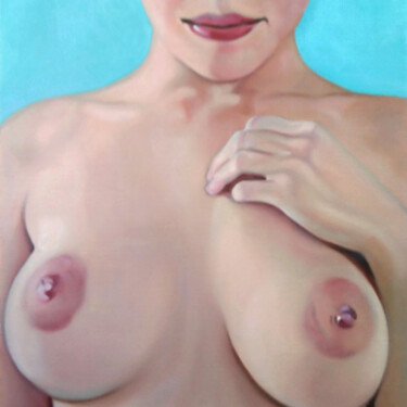 Painting titled "Nude study #3" by Takuart, Original Artwork, Oil