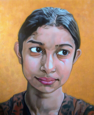 Pintura titulada "Lakshmi #1" por Takuart, Obra de arte original, Oleo Montado en Bastidor de camilla de madera
