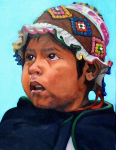 Pintura intitulada "Road to Machu Picch…" por Takuart, Obras de arte originais, Óleo