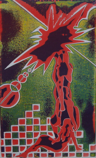Peinture intitulée "symbiose" par Takumax, Œuvre d'art originale