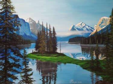 Peinture intitulée "Jasper National Par…" par Tali Segev, Œuvre d'art originale, Acrylique Monté sur Châssis en bois