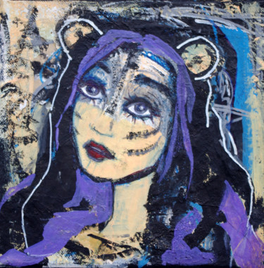 Картина под названием "SKADI" - Marina Taliera, Подлинное произведение искусства, Акрил Установлен на Деревянная рама для но…