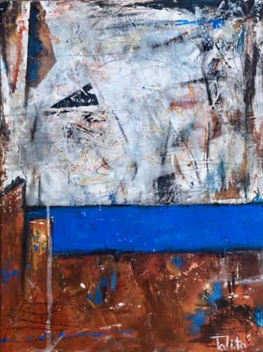Malarstwo zatytułowany „blu di mare” autorstwa Talita Maris, Oryginalna praca, Akryl