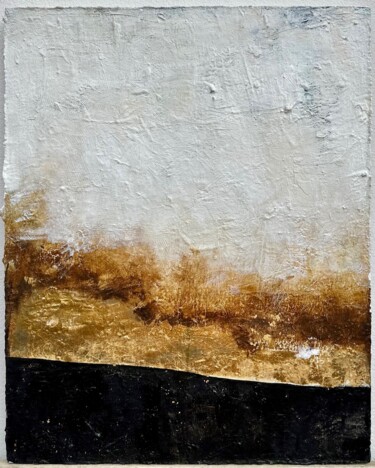 Painting titled "Golden Hour N 6" by Talita Maris, Original Artwork, Acrylic Mounted on Wood Stretcher frame