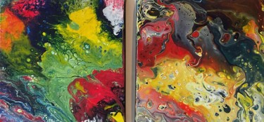 Peinture intitulée "Univers" par Dany Tallédec, Œuvre d'art originale, Acrylique Monté sur Châssis en bois
