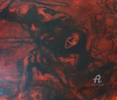 Pittura intitolato "Étude du massacre d…" da Taloc.K., Opera d'arte originale, Acrilico