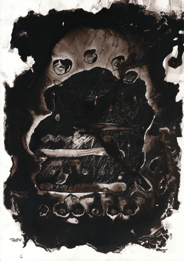 Peinture intitulée "Sonoma" par Talou, Œuvre d'art originale, Encre