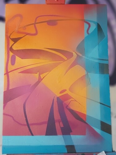 Картина под названием "Wild style" - Talu, Подлинное произведение искусства, Рисунок распылителем краски