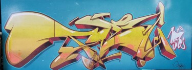 Malerei mit dem Titel "Wildstylegraffiti..." von Talu, Original-Kunstwerk, Acryl