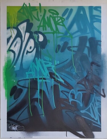Malarstwo zatytułowany „Tagslove” autorstwa Talu, Oryginalna praca, Farba w spray'u
