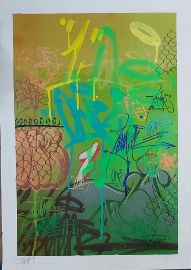 Pintura intitulada "Taluone 1" por Talu, Obras de arte originais, Tinta spray