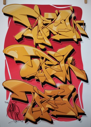 Gravures & estampes intitulée "Sem nome." par Talu, Œuvre d'art originale, Impression numérique