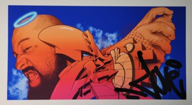 Printmaking titled "Mixgraffiti" by Talu, Original Artwork, Digital Print