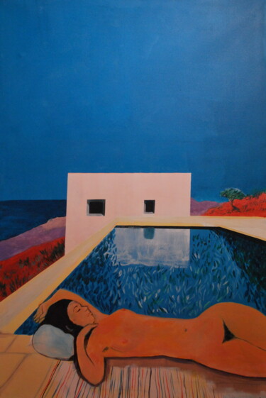 Peinture intitulée "The Dreamer" par Tam Nightingale, Œuvre d'art originale, Acrylique