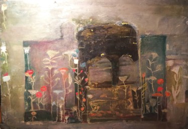 Painting titled "spring" by Tako Chanchaleishvili, Original Artwork, Oil