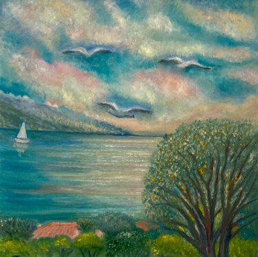Картина под названием "Provence" - Tamara Michel, Подлинное произведение искусства, Масло Установлен на Деревянная рама для…