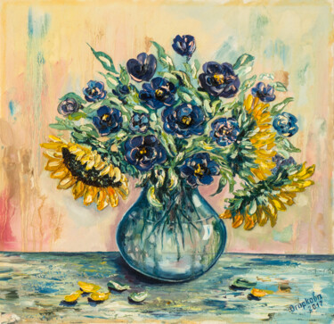 "Sunflowers" başlıklı Tablo Tamara Ogarkova tarafından, Orijinal sanat, Petrol