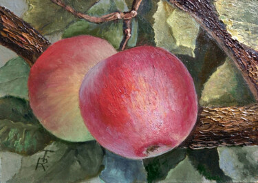 Painting titled "Generous harvest" by Tamara Rozinskay, Original Artwork, Oil