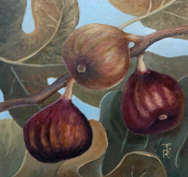 Painting titled "Fruitful tree" by Tamara Rozinskay, Original Artwork, Oil