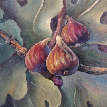 Painting titled "Fruits of wisdom" by Tamara Rozinskay, Original Artwork, Oil Mounted on Wood Panel