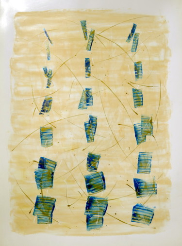 Peinture intitulée "Equilibres instable…" par Tamar Parada, Œuvre d'art originale, Acrylique