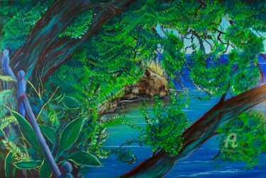 Malerei mit dem Titel "Lungo Mare 2" von Tamas Herczeg, Original-Kunstwerk, Öl