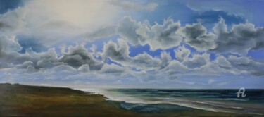 Malarstwo zatytułowany „Bergen aan Zee” autorstwa Tamas Herczeg, Oryginalna praca, Olej