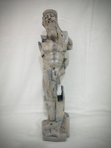 Sculpture intitulée "Colossus" par Tamas Podhraczky, Œuvre d'art originale, Argile