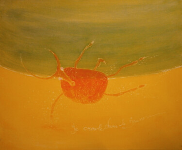 Painting titled "Je crawle dans le j…" by Yorgos Tambaktis, Original Artwork, Acrylic