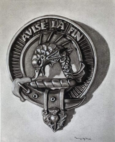 Drawing titled "Avise La Fin" by Tammy Carrick, Original Artwork, Charcoal