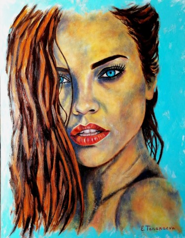 Картина под названием "Aphrodite" - Elena Tananaeva, Подлинное произведение искусства, Масло