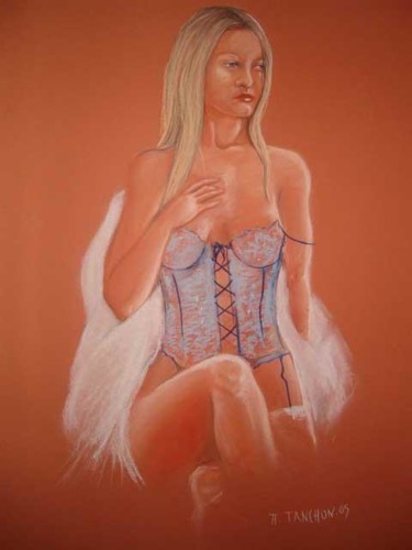 Peinture intitulée "Elise" par Angélique Tanchon, Œuvre d'art originale