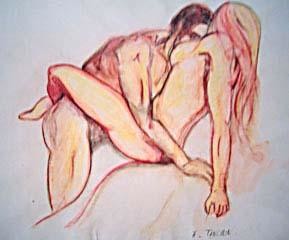 Peinture intitulée "passion" par Angélique Tanchon, Œuvre d'art originale, Huile