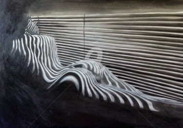 Malerei mit dem Titel "Nude shadow" von Tatiana K.F., Original-Kunstwerk, Acryl