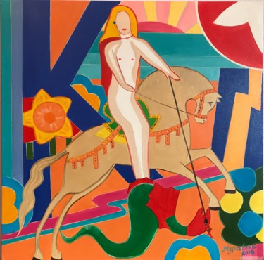 Картина под названием "Превозможение" - Таня Журавель, Подлинное произведение искусства, Масло