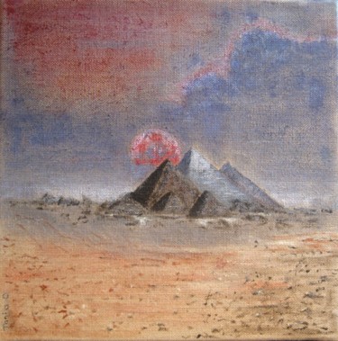 Peinture intitulée "Pyramides" par Tania Ohse, Œuvre d'art originale, Acrylique