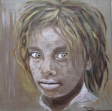 Pintura intitulada "Enfant du monde" por Tania Ohse, Obras de arte originais, Acrílico