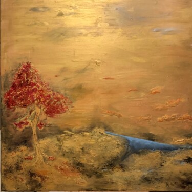 Картина под названием "Okusoku" - Tania Frantz, Подлинное произведение искусства, Масло Установлен на Деревянная рама для но…