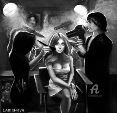 "sharon tate" başlıklı Tablo Tania Larionova tarafından, Orijinal sanat, Petrol