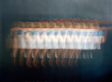 Fotografía titulada "In the line" por Tania Serket, Obra de arte original, Fotografía analógica