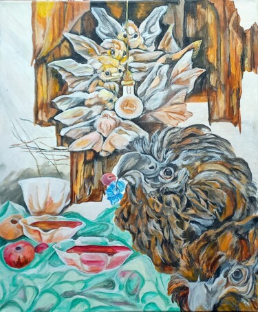 Painting titled "Сон про бабочек" by Tania Timakova, Original Artwork, Acrylic